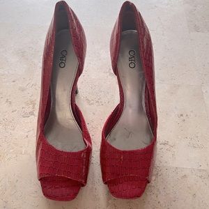 Red Cato high heels size 7